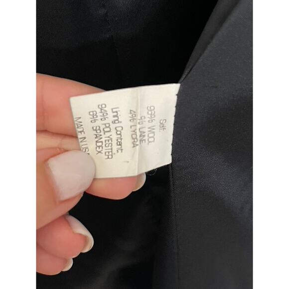 Theory Staple Blazer – Black Wool – Size 10 - Picture 4 of 4